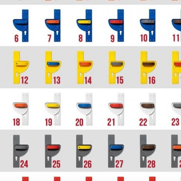 Düz Oluklu Bariyerli Kapı Kolları