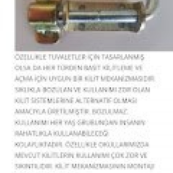 SÜRGÜLÜ TUVALET KİLİDİ